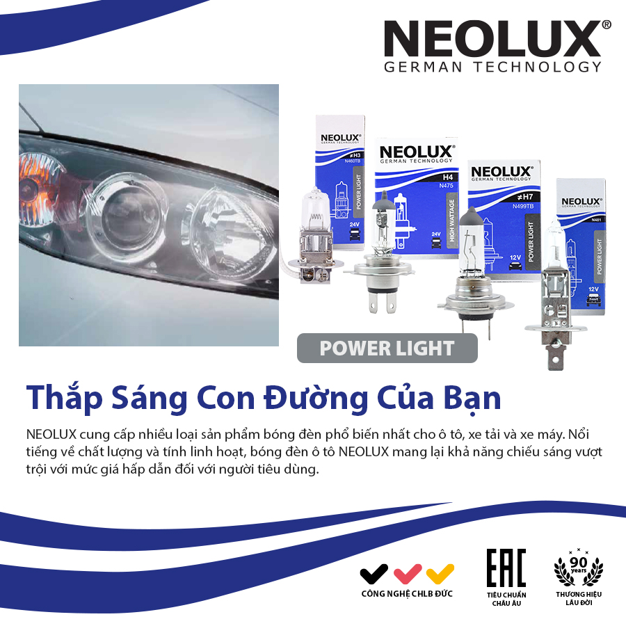 Bóng H3 N483 12V 100W PK22S NEOLUX 
