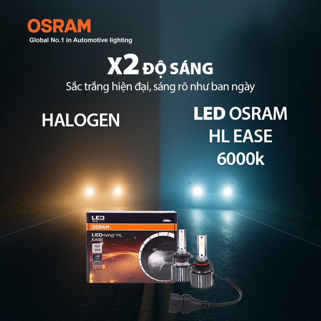 Bóng Led Grass HIR 2 F9012CW 12V 30W 6000K 2 bóng/hộp Hiệu Osram
