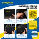 Bộ kích điện+bơm hơi Goodyear GY-5296 12V 10400mAh - 400A - 38.48Wh-2.6A 150PSI-21L/min mặt đồng hồ điện tử