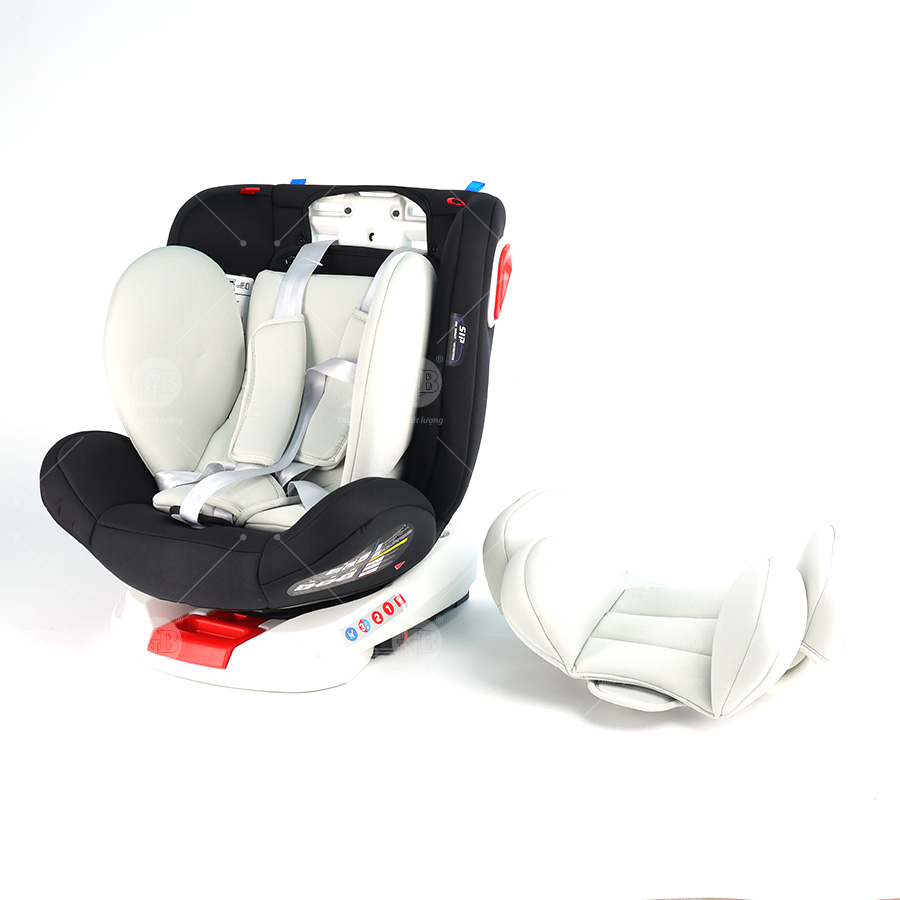 Ghế an toàn cho trẻ em trong xe hơi kiểu ISOFIX xoay 360 độ QM-360A Xám