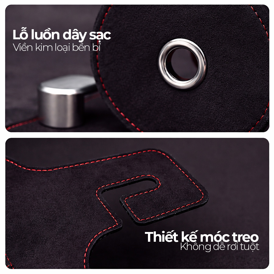 CIND BO-L021 (Đen) Móc treo đôi + đựng ly sau ghế (da)