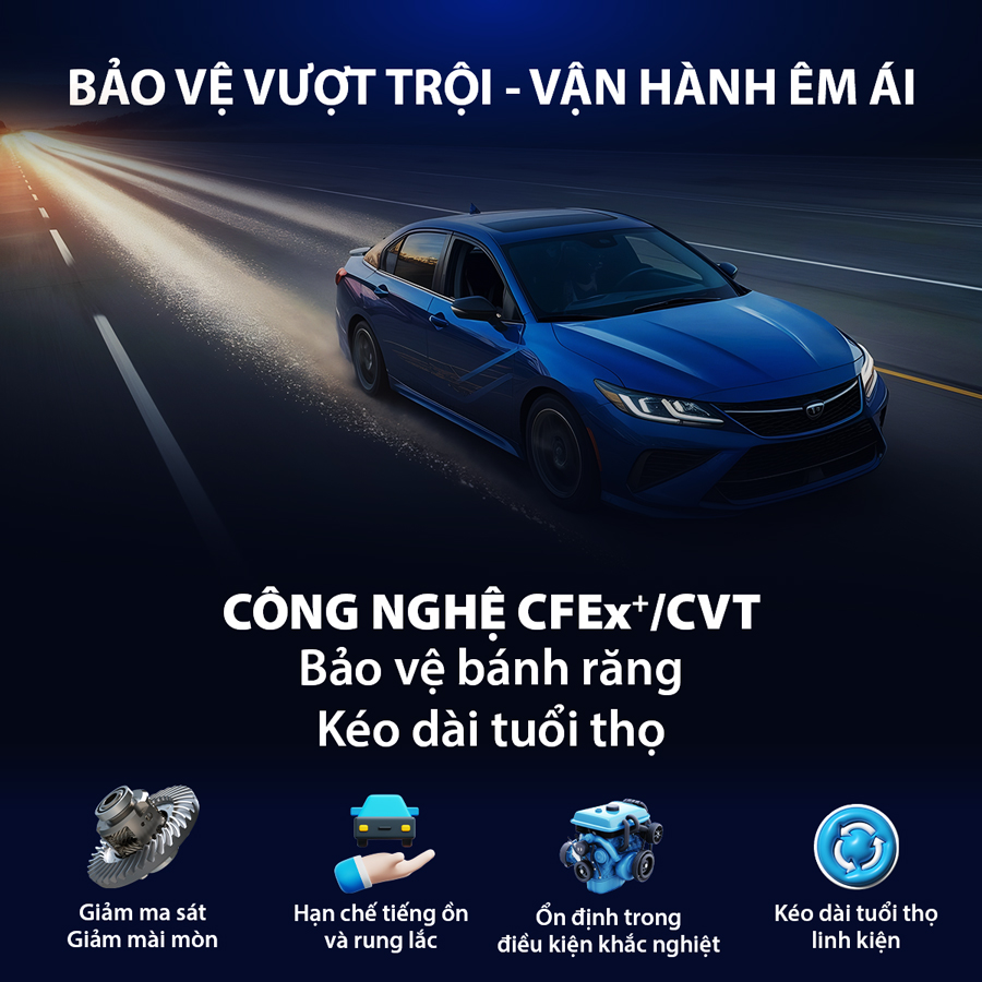 Nhớt Hộp Số Tự Động Aisin CFEx CVTFMulti  4 Lít CVTF004S/CVTFP04SB