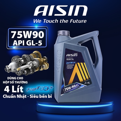 [9NAGSL57594PN] Nhớt Hộp Số Thường Aisin 75W-90 GL-5 4 Lít GSL57594PB